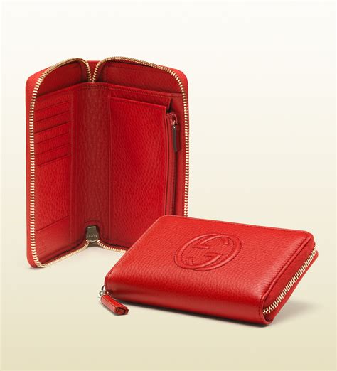 gucci wallet red|Gucci red wallet women.